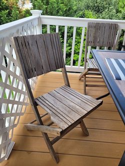 Patio table and 6 chairs