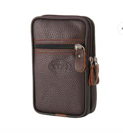 Mens Leather Wallet ID Credit Card Holder Clutch Bifold Pocket Zipper Coin Purse