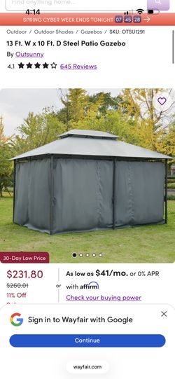 Steel Frame Canopy