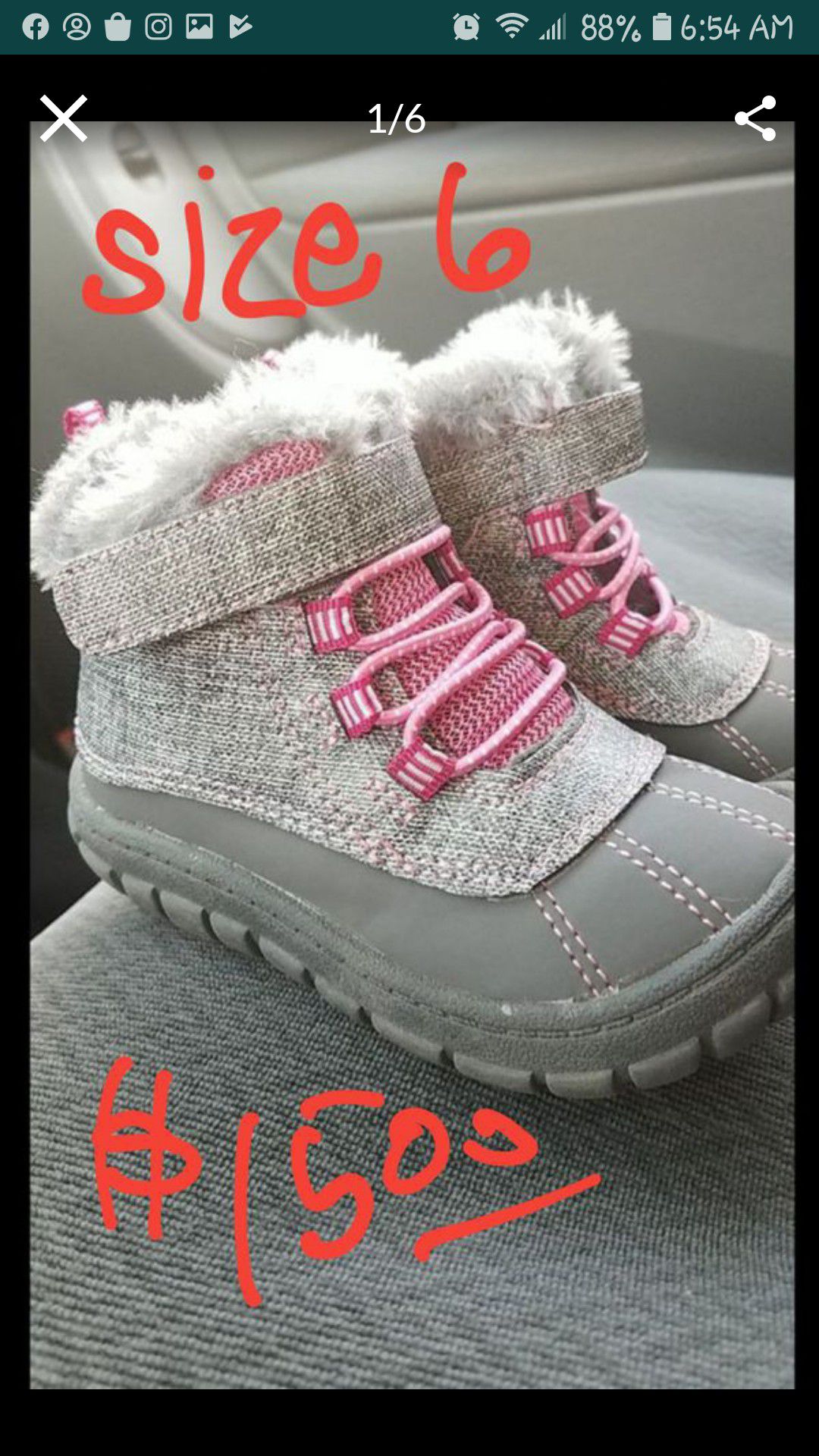 Toddler Girl snow boots