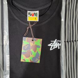 Bape X Stussy T Shirt Medium 