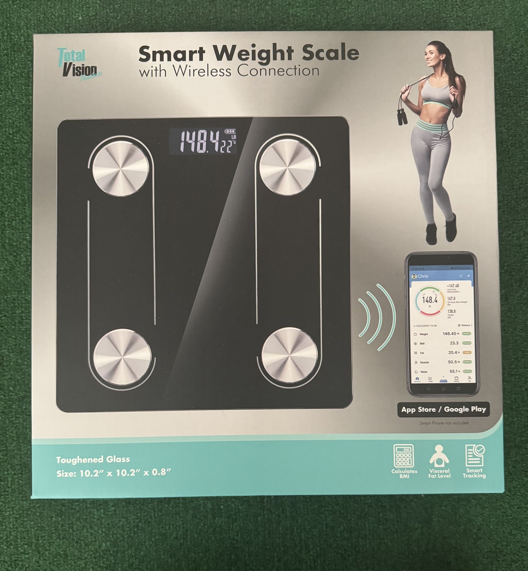 Smart Weight Scale Measure BMI & Visceral Fat Level Smart Tracking