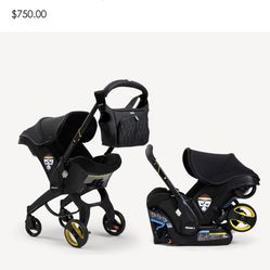 Doona + Car Seat & Stroller - Midnight Edition +  Accessories