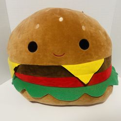 Squishmallow Carl the ChesseBurger 12" Plush Soft Toy Stuffie Stuffed Animal