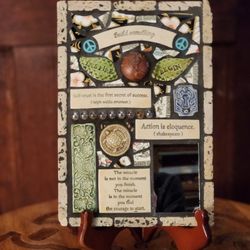 Mosaic Inspirational Plaque Created by Gina Boyles 