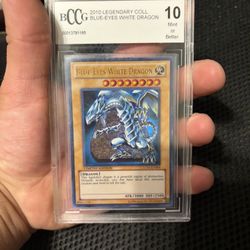 Yu-gi-oh Blue-eyes White Dragon Graded 10