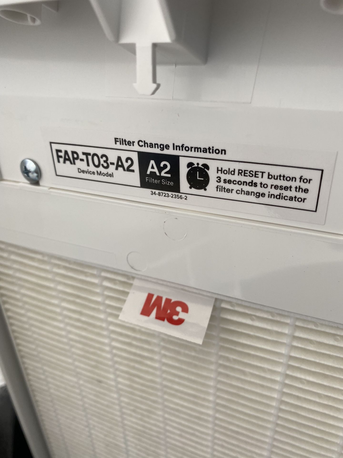 A2 Filter 3M Filtrete Air Purifier A2 Filter (Models FAPC02A2, FAP