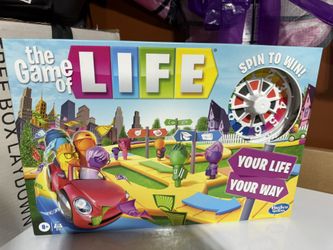 The Game of Life Game, Family Board Game, For Ages 8+, Pegs Come In 6 Colors