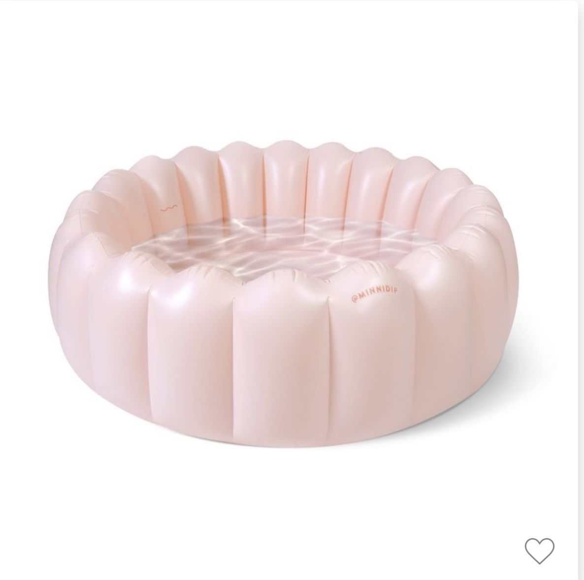 The Tufted Blushing Palms Luxe Inflatable Pool