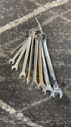 9-Piece Metric Combination Wrench Lot – Pittsburgh & Chrome Vanadium