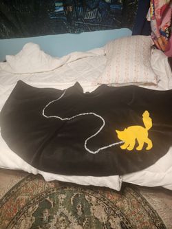Halloween poodle skirt w/ cat
