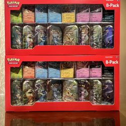 Pokemon 8 Pack Prismatic Evolutions Mini Tins