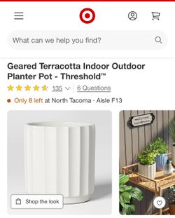 Four New Geared Terracotta Indoor Outdoor Planter Pots from Target