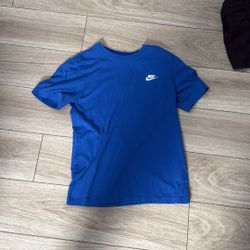 Blue nike shirt