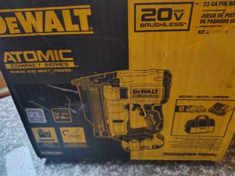 DeWalt 23 ga pin nailer kit
