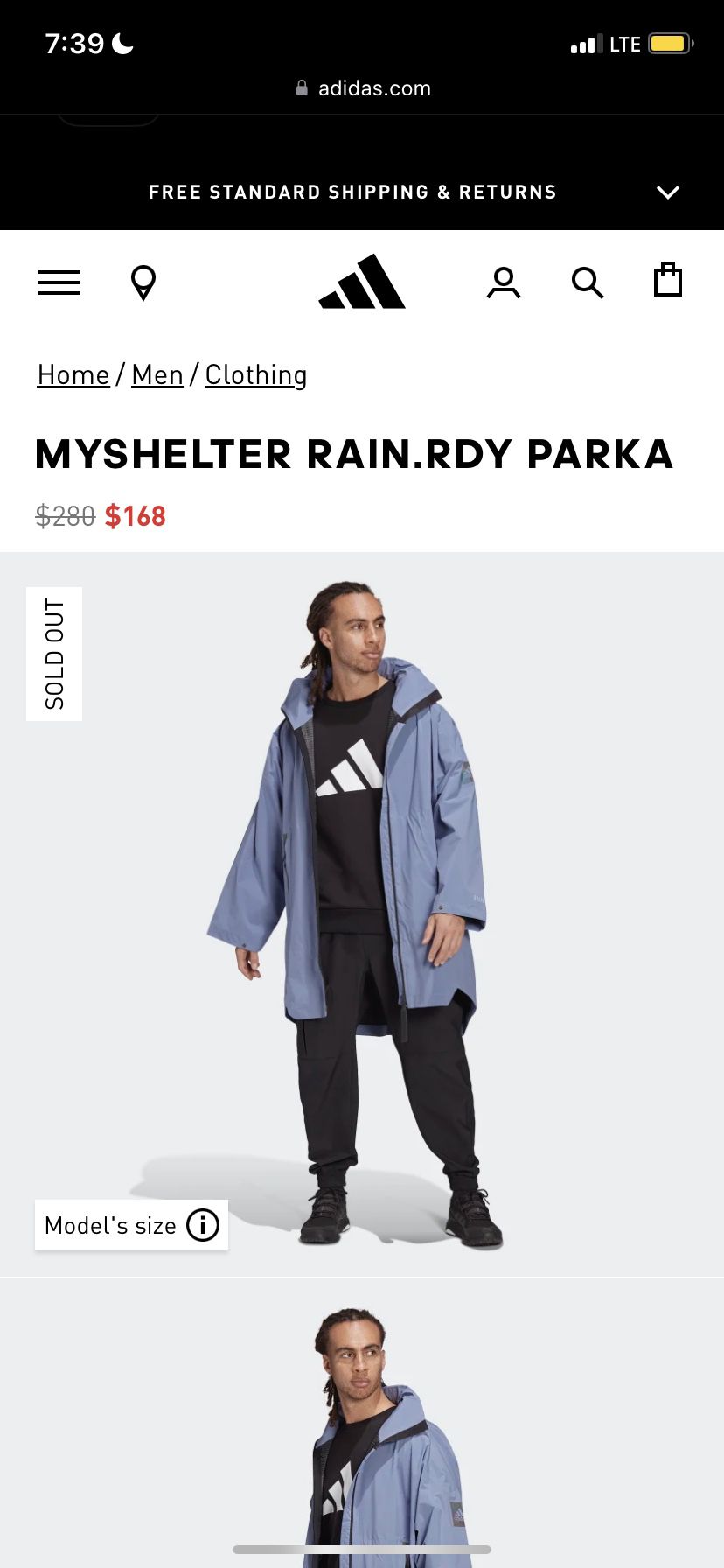 Adidas Parka Rain Jacket 