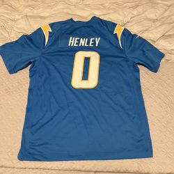 Men's Nike Daiyan Henley Powder Blue Los Angeles Chargers Team Game Jersey