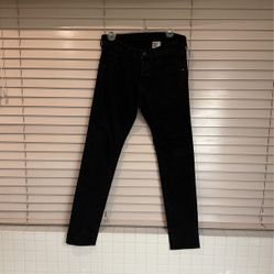 Men’s Denim Black Pants By H&M