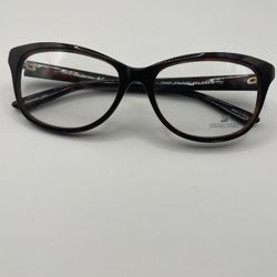 Swarovski Dame Brown Crystal embellishment Eyeglasses Frames