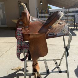 14in Big Horn western barrel trail saddle
