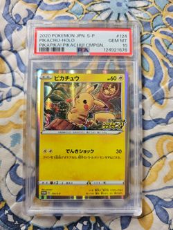 Pikachu #124/S-P Pokemon Japanese PSA 10