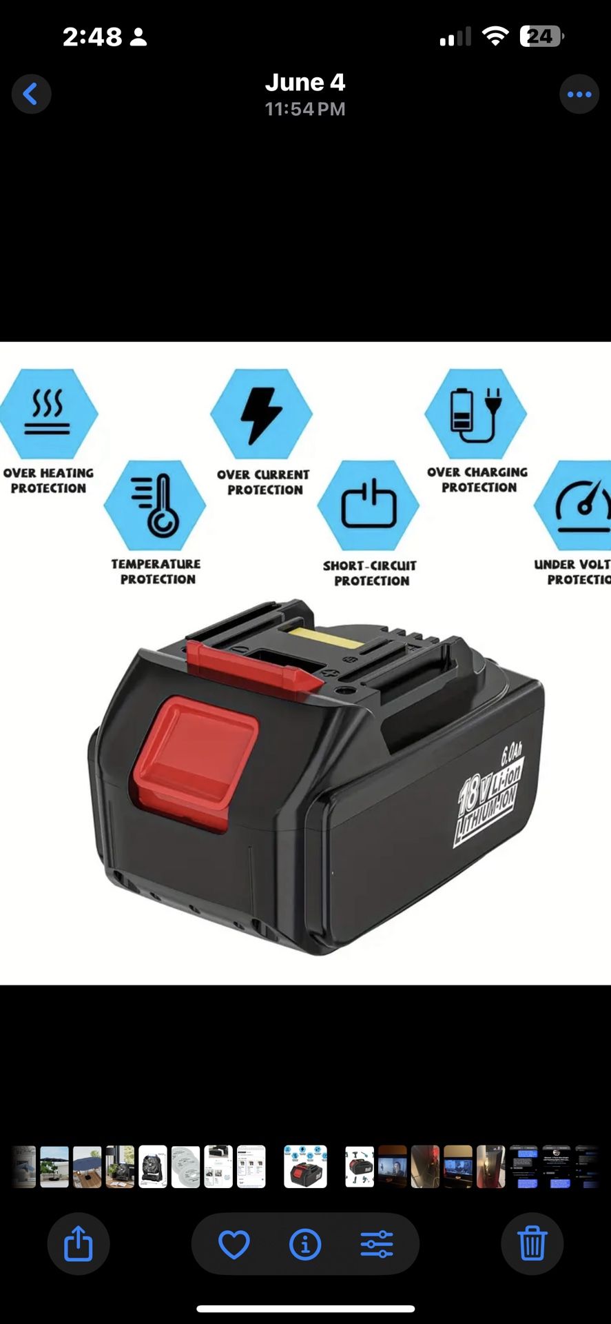 6.0AH Huge Capacity Battery Replacement For Makita Power tools