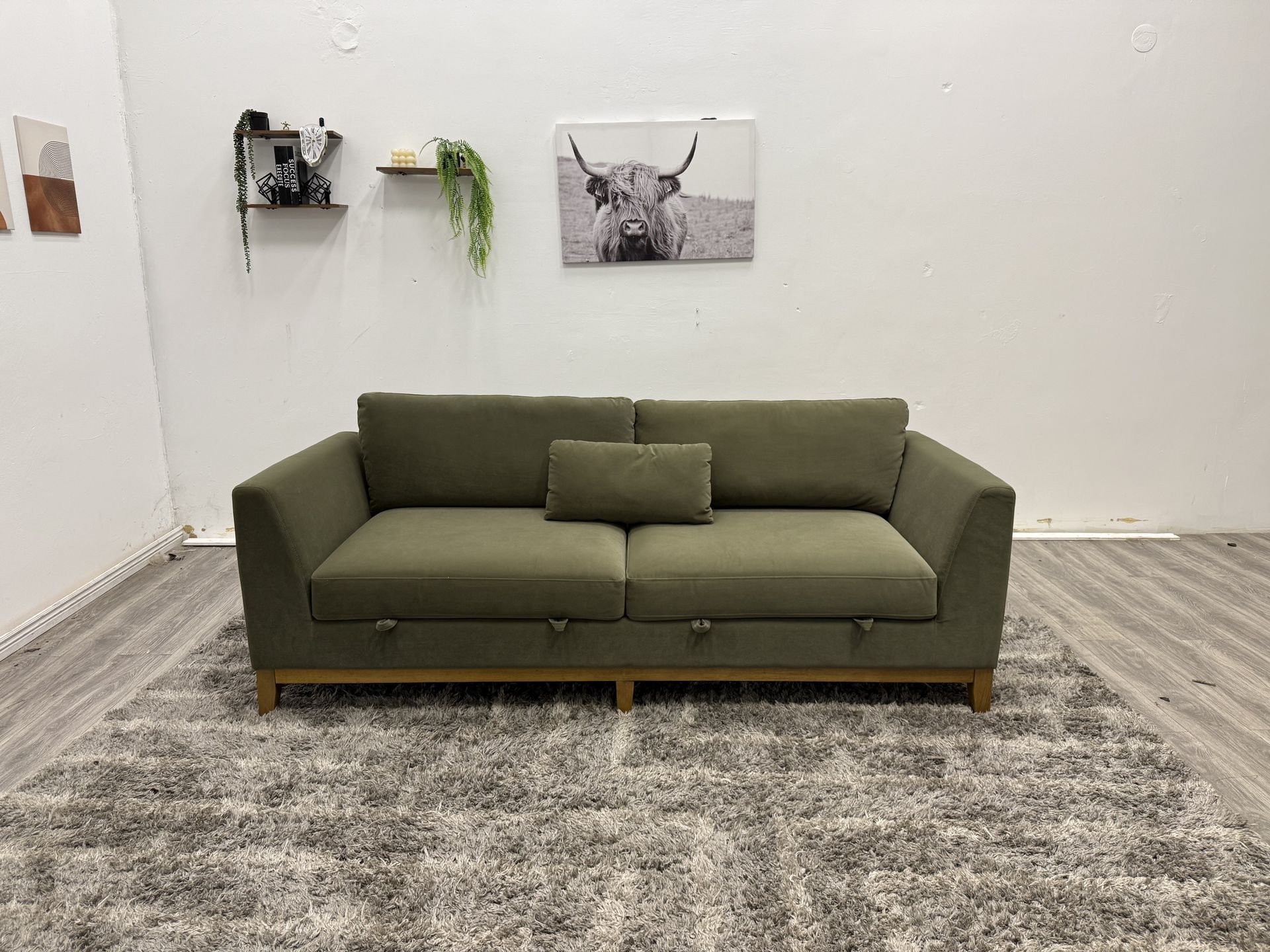 Modern Green Couch - Free Delivery