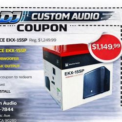 Electro-Voice EKX Series Bass System 15" Powered Subwoofer 1300 Watts DSP EKX-15SP 🚨 Payment Options Available 🚨 No Credit Needed 🚨 