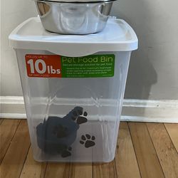 Pet food bowl and Food bin