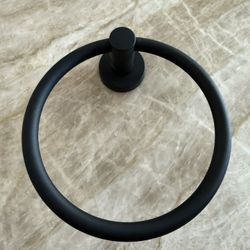 Bathroom Towel Holder Black 