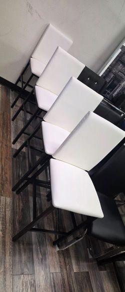 Counter height, chairs.