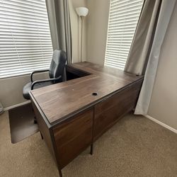 Desk, Chair, and Mat
