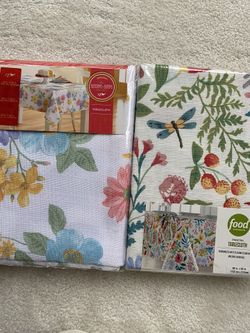 Tablecloths.