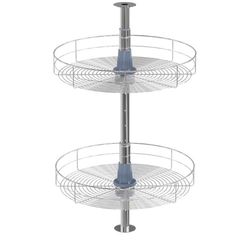 Corner Lazy Susan ,Double Rack, Storage, Organizer Cabinet