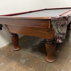 8’ Craftmaster Pool Table 