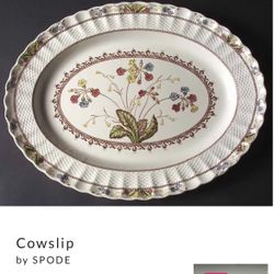 Spode China Cowslip Pattern 17” Platter