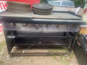 Commercial Gas Flat Top Griddle on Stand