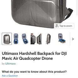 Ultimaxx Hardshell Backpack For DJI MAVIC AIR QUADCOPTER DRONE