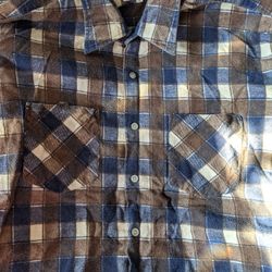Vintage Forte Men's Large Long Sleeve Flannel Shirt