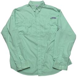 Columbia PFG Bahama ll Men’s Lime Green Button Down Long Sleeve Shirt Size XL