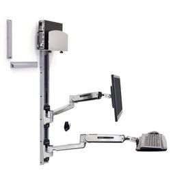 Ergotron LX Sit-Stand Desk Wall Mount System Keyboard & Monitor Mount   