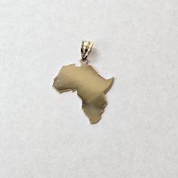 10kt Gold Africa Charm