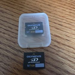Olympus 2GB And 1GB  xD Picture Card 2 GB XD Memory Card Olympus XD-Picture Card Type