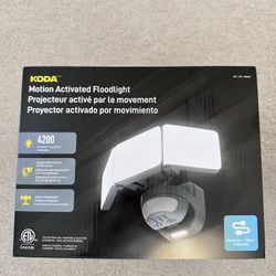 KODA Motion Activated LED Floodlight - 4200 Lumens - New In Box
