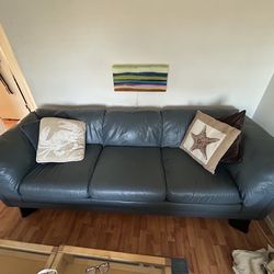 Free Blue Leather Couch