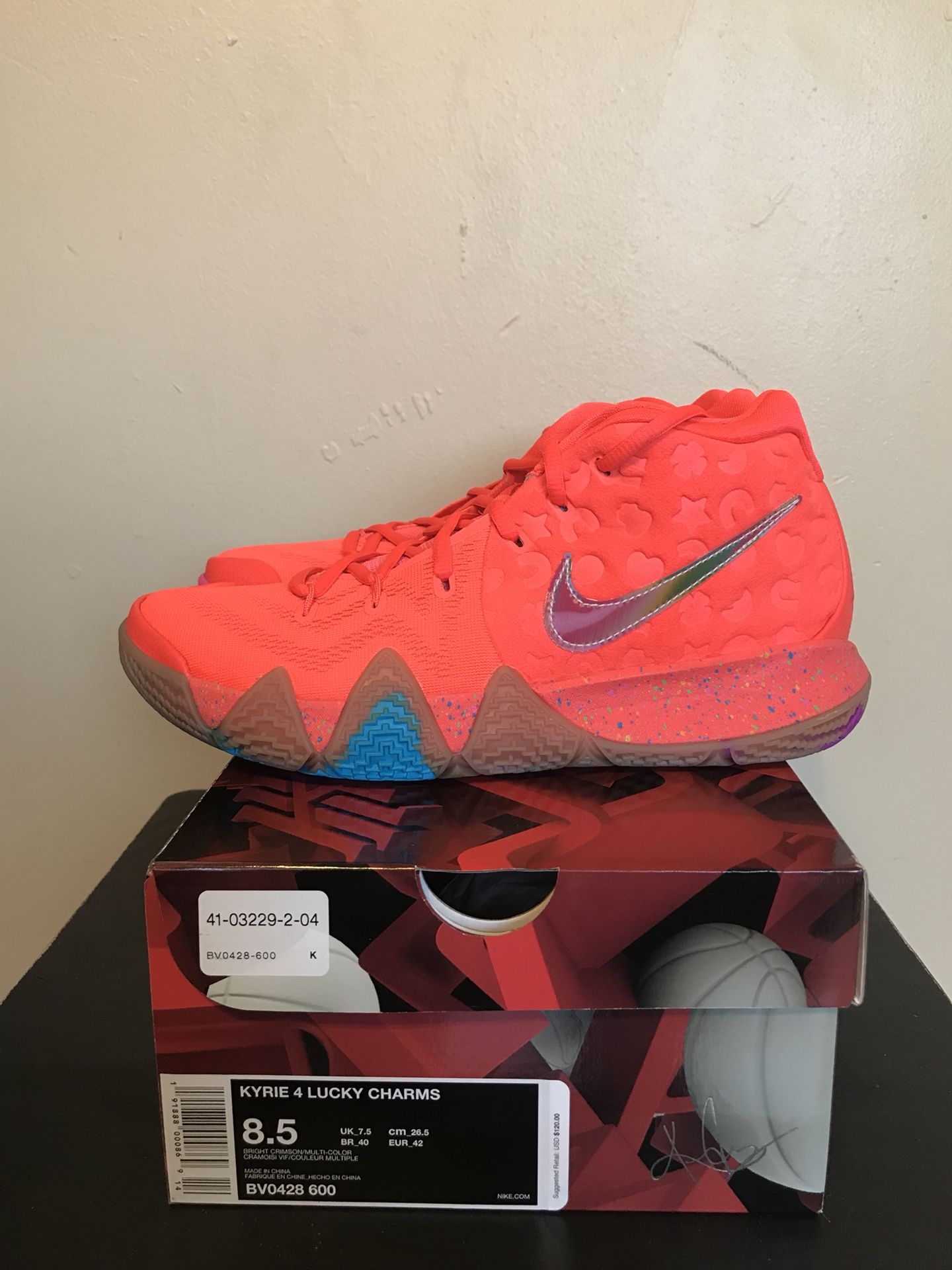 Kyrie 4 lucky charms deals box