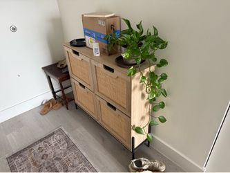 4 Flip Drawer Shoe Storage Cabinet