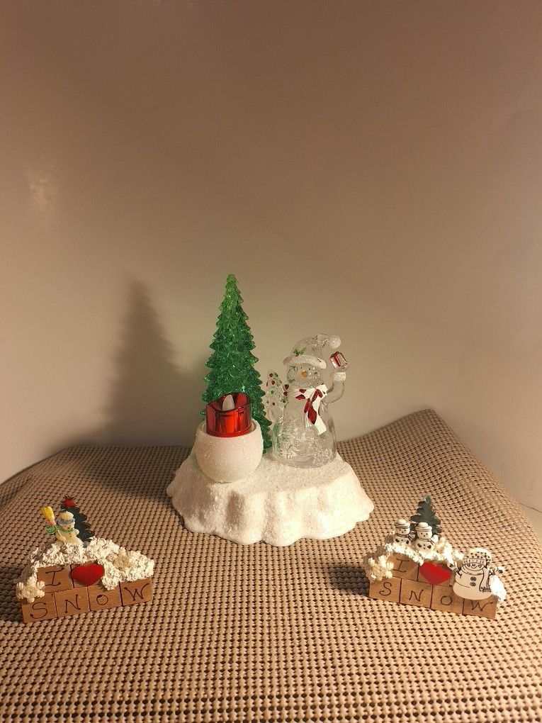 Christmas Snowman Items For Sale-(Please Read Descriptions)