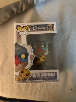 POP VINYL DISNEYS THE LION KING RAFIKI WITH SIMBA MINT CONDITION