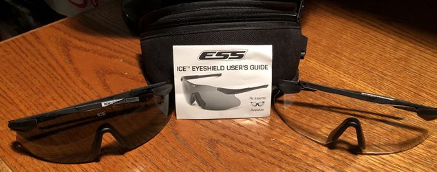 ESS Eyewear Ice 2X Eyeshield Kit, Black